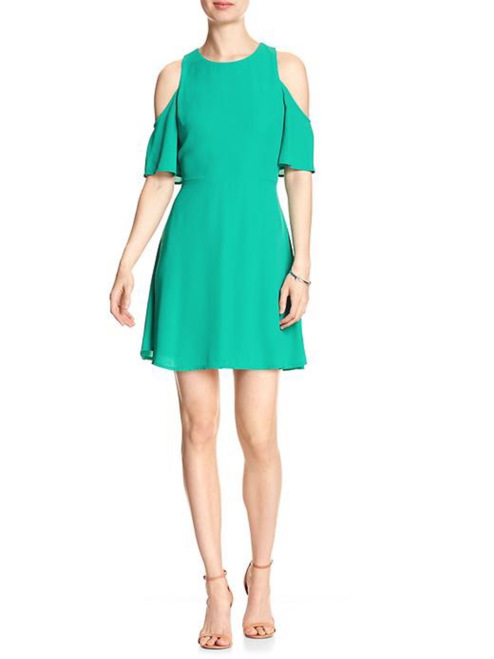 Banana Republic Cold-Shoulder fit and flare  Dress